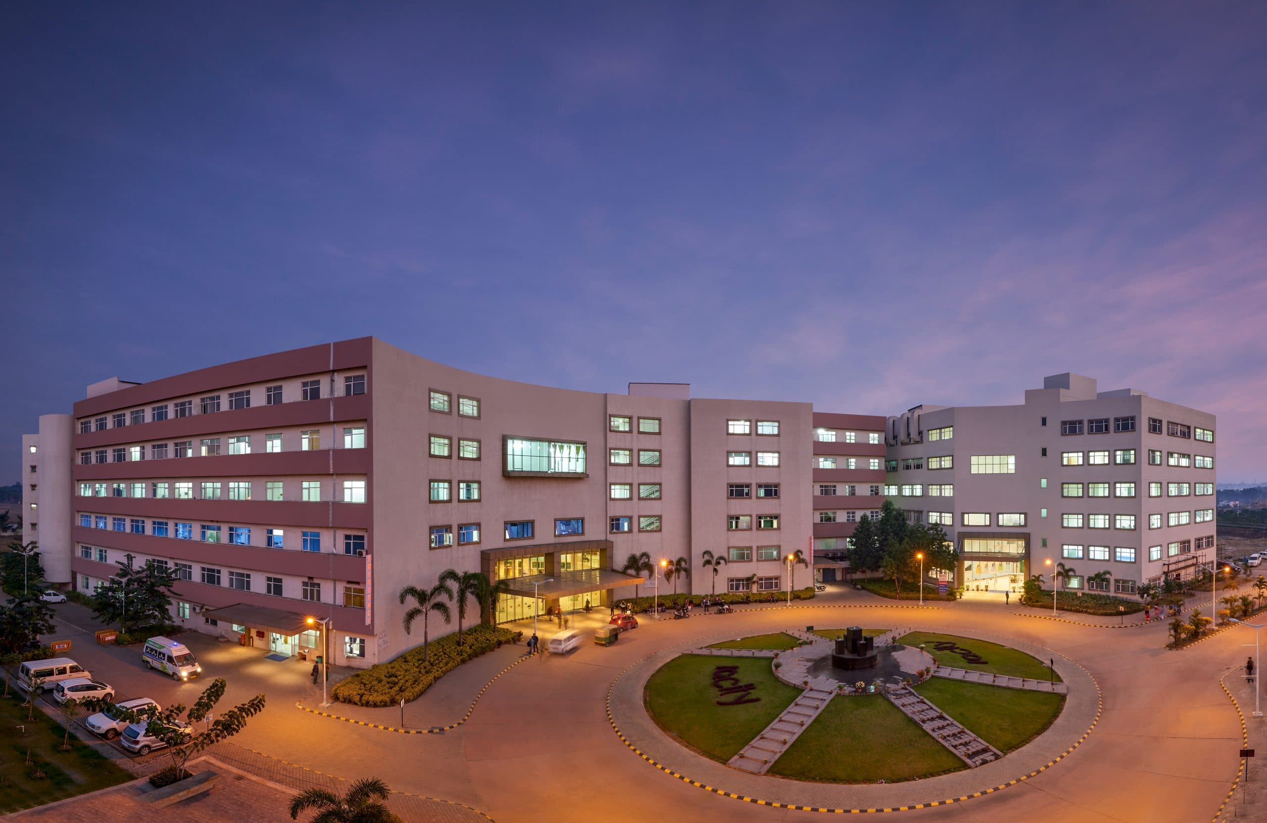 Hospital & Medical College Night view